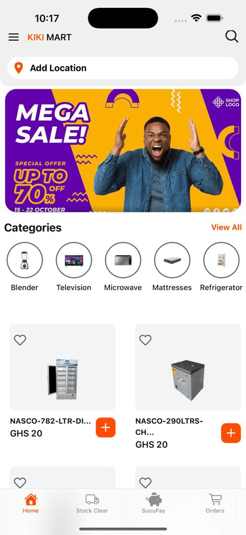 AFLOMART App Interface